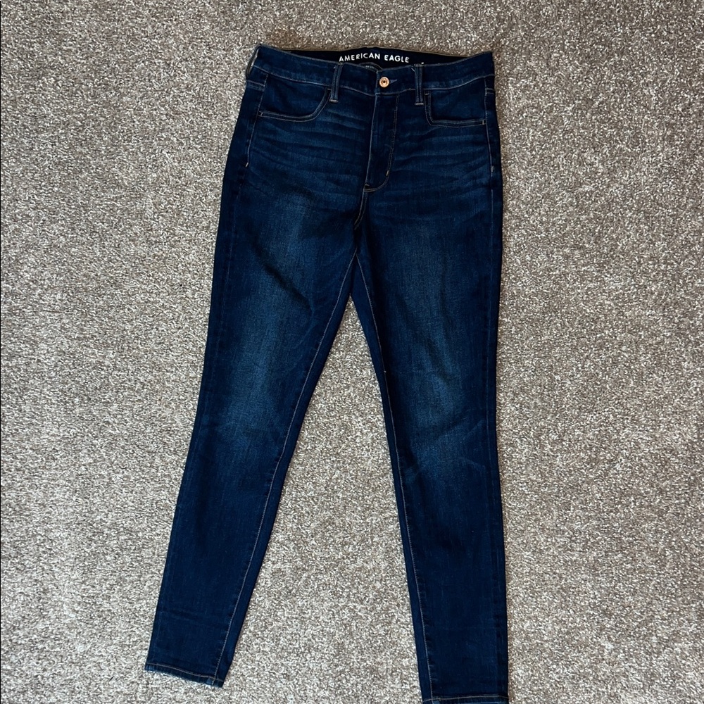 American Eagle Outfitters Women's Deep Indigo Skinny Jeans